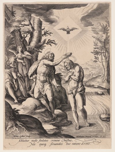 El Bautismo de Cristo de Jan Collaert II