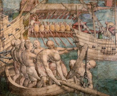 Esclavos de galera. (detalle) de Jan Cornelisz. Vermeyen