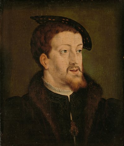 Retrato de Carlos V, Emperador del Sacro Imperio Romano, c. 1530 de Jan Cornelisz Vermeyen