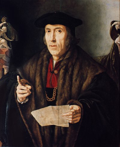 Retrato de un hombre, posiblemente el juez John More, padre de Sir Thomas More (1478-1535) de Jan Cornelisz Vermeyen