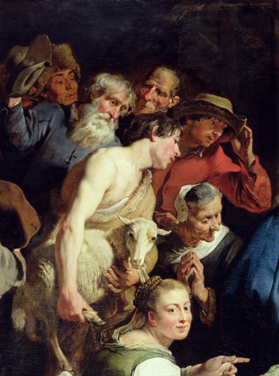 La adoración de los pastores, después de 1628 (detalle) de Jan Cossiers