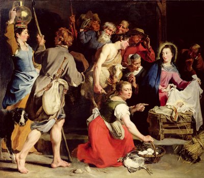La adoración de los pastores de Jan Cossiers