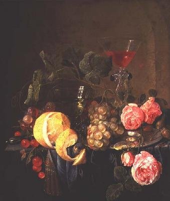 Naturaleza muerta de frutas y flores de Jan Davidsz de Heem