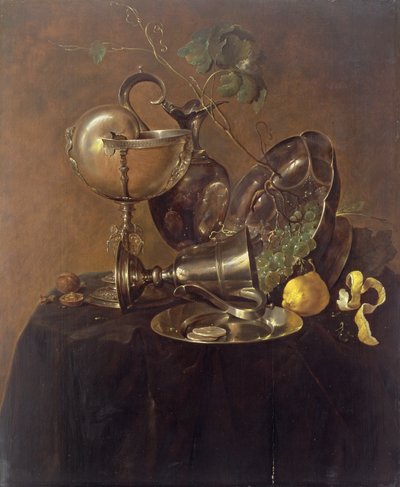 Naturaleza muerta con una copa de nautilus, 1632 de Jan Davidsz de Heem