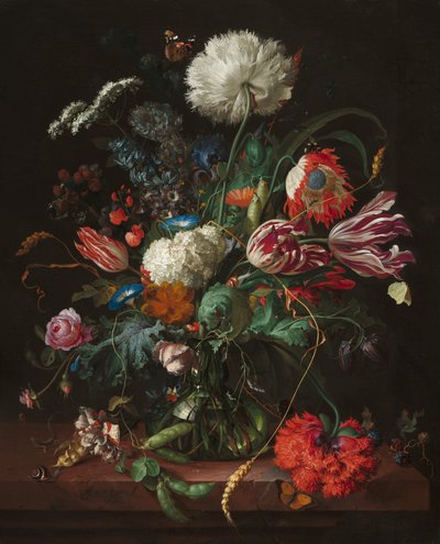 Jarrón de flores, c. 1660 de Jan Davidsz de Heem