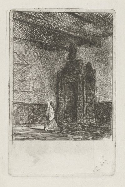 Interior de un edificio litúrgico de Jan Diederikus Kruseman
