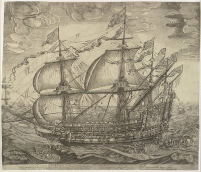 El buque de guerra Trekroner de Jan Diricks van Campen