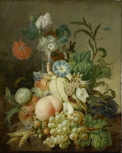 Bodegón con flores y frutas de Jan Evert Morel (I)