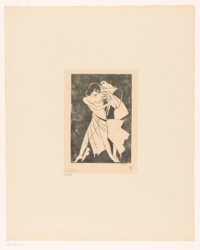 pareja bailando de Jan Frank (signed by artist)