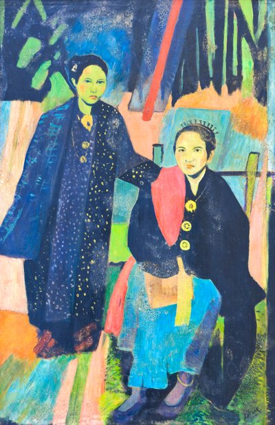 Retrato de una mujer de Sulawesi (óleo sobre tabla) de Jan Frank Niemantsverdriet