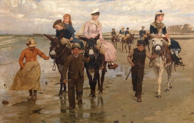 Paseo en burro en Heist de Jan Frans Verhas