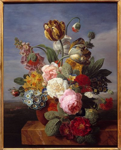 Flores en un jarrón de Jan Frans van Dael