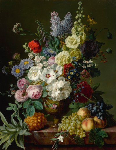 Bodegón de flores en un jarrón de Jan Frans van Dael