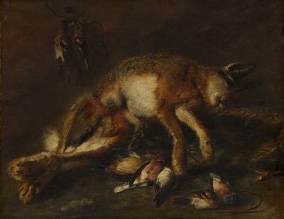 Una Liebre y Pájaros de Jan Fyt