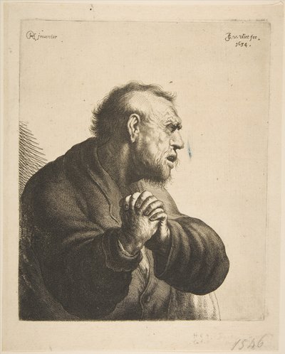 Un hombre afligido, 1634 de Jan Georg van Vliet
