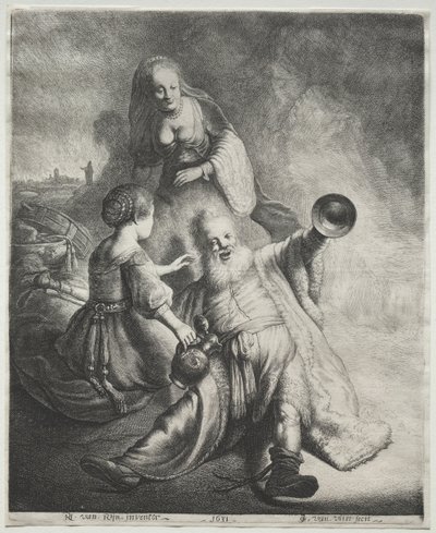 Lot y sus hijas, 1600s de Jan Georg van Vliet