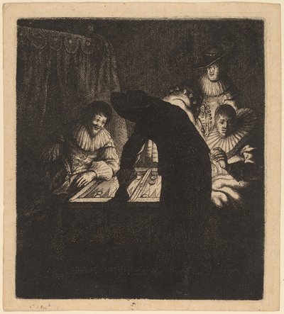 Los Jugadores de Backgammon de Jan Georg van Vliet