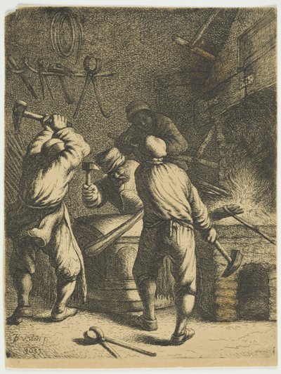 La fragua, 1630-35 de Jan Georg van Vliet