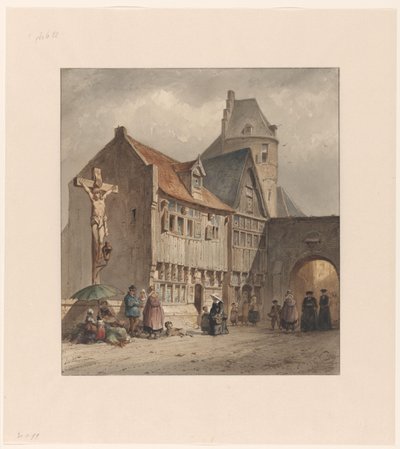 Calle en Amberes de Jan Gerard Smits