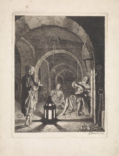 Joseph explica sueños de copero y panadero de Jan Gerard Waldorp