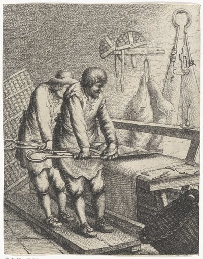tijeras de tela Ocupaciones (título de la serie) de Jan Gillisz. van Vliet