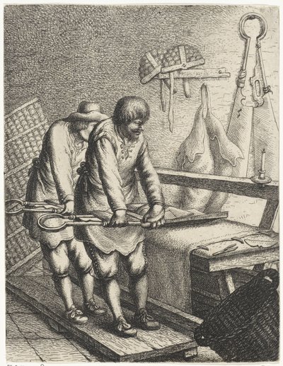 tijeras de tela Ocupaciones (título de la serie) de Jan Gillisz. van Vliet