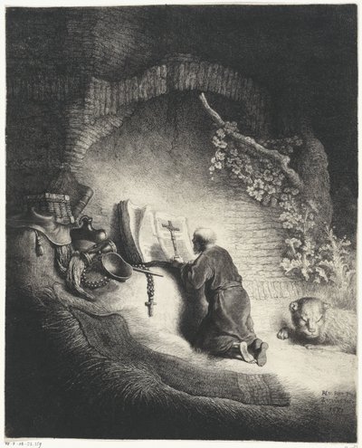 H. Hieronymus en gebed de Jan Gillisz. van Vliet