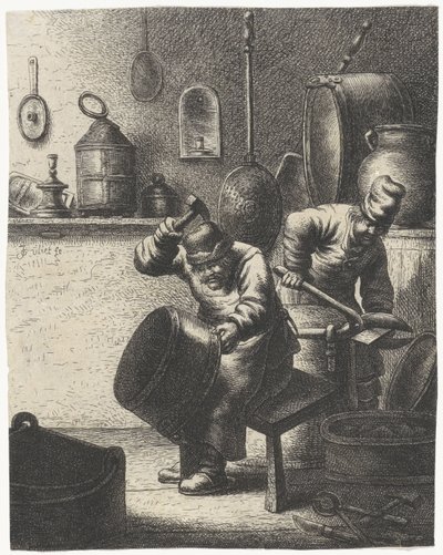 cobrero Ocupaciones (título de la serie) de Jan Gillisz. van Vliet
