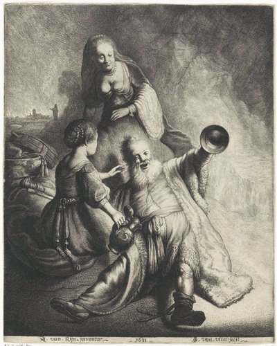 Lot y sus hijas de Jan Gillisz. van Vliet