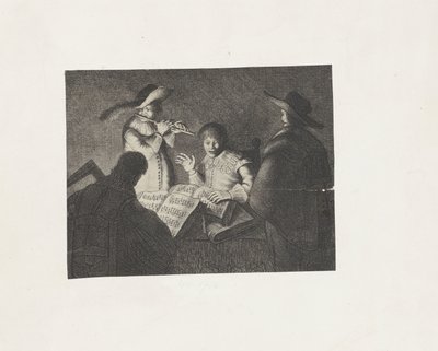 Compañía de creación musical audiencia Los cinco sentidos (título de la serie) de Jan Gillisz. van Vliet