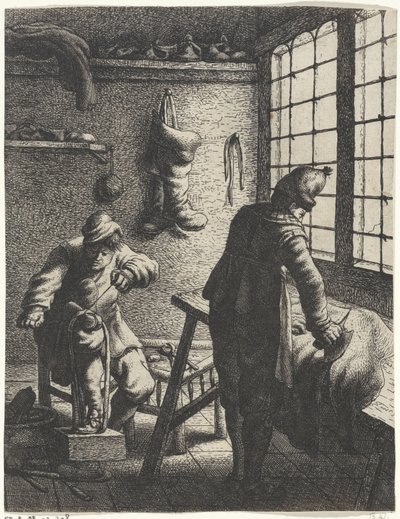 zapateros Ocupaciones (título de la serie) de Jan Gillisz. van Vliet