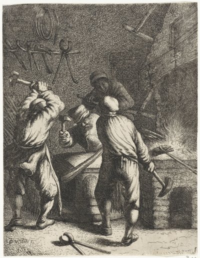 forjar Ocupaciones (título de la serie) de Jan Gillisz. van Vliet