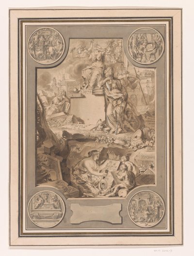 Diseño del frontispicio del Corpus Inscriptionum de Jan Goeree