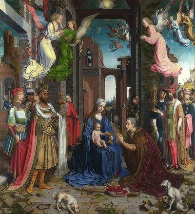 La adoración de los Reyes de Jan Gossaert