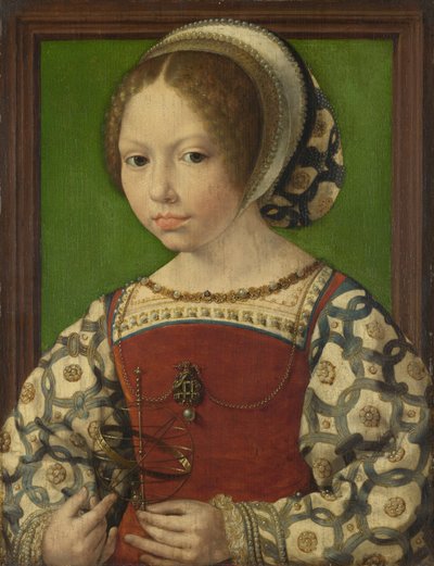 Retrato de la Princesa Dorotea de Dinamarca 1520-1580, ca 1530 de Jan Gossaert