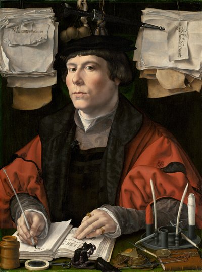 Retrato de un Comerciante de Jan Gossaert
