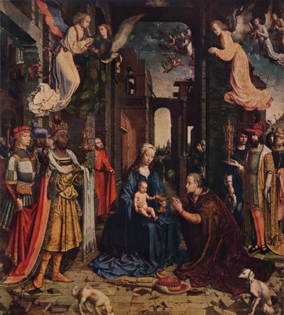 La Adoración de los Reyes, c1510 de Jan Gossaert