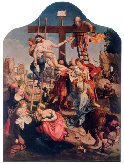 El Descendimiento de la Cruz, c1520 de Jan Gossaert