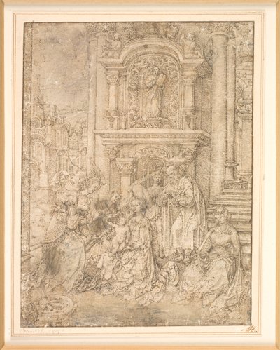 El matrimonio místico de Santa Catalina de Jan Gossaert