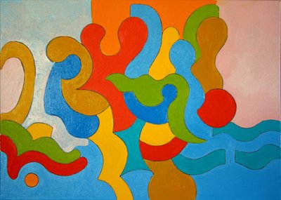 Familia regresando de la playa en la tarde, 2009 de Jan Groneberg