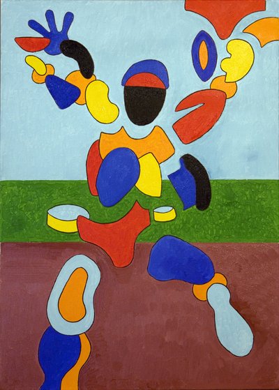 El atleta, desintegrándose en el momento de su triunfo, 2007 de Jan Groneberg