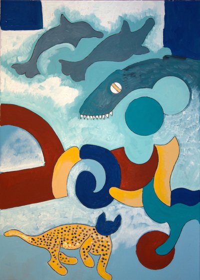 El Leopardo tiene una Cabeza Azul, 2009 de Jan Groneberg