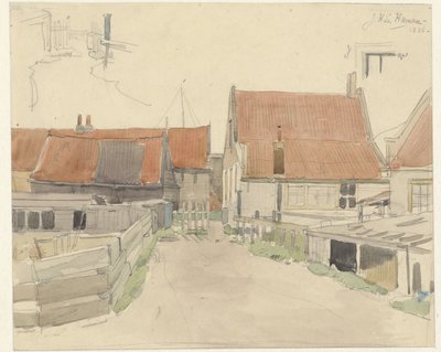 Casas en la zona de Vinkenbuurt, Ámsterdam de Jan H.L. Hanau