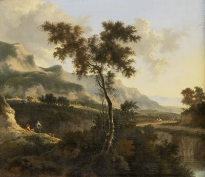Paisaje montañoso de Jan Hackaert