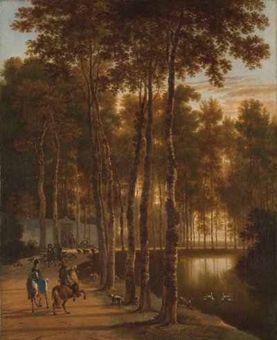 La avenida de los abedules de Jan Hackaert