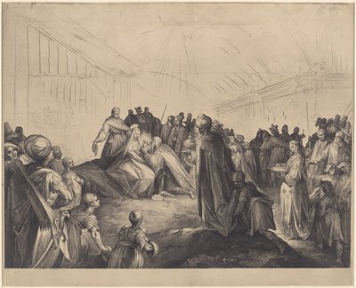 Adoración de los Reyes de Jan Harmensz. Muller