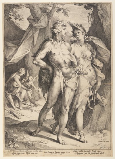 Baco y Ceres dejando a Venus (Sine Cerere et Baccho Friget Venus) de Jan Harmensz. Muller