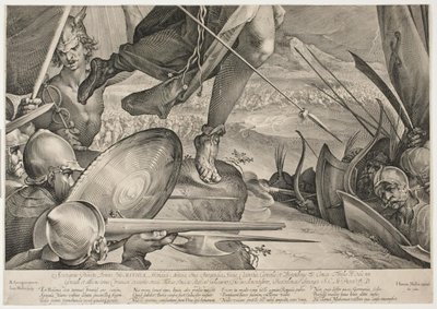 Bellona ayudando al ejército del emperador en una victoria sobre los turcos de Jan Harmensz. Muller