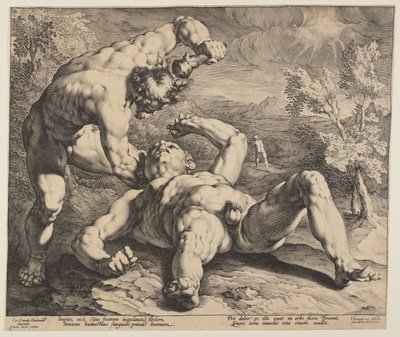 Caín mata a Abel de Jan Harmensz. Muller