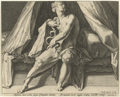 muerte de cleopatra de Jan Harmensz. Muller